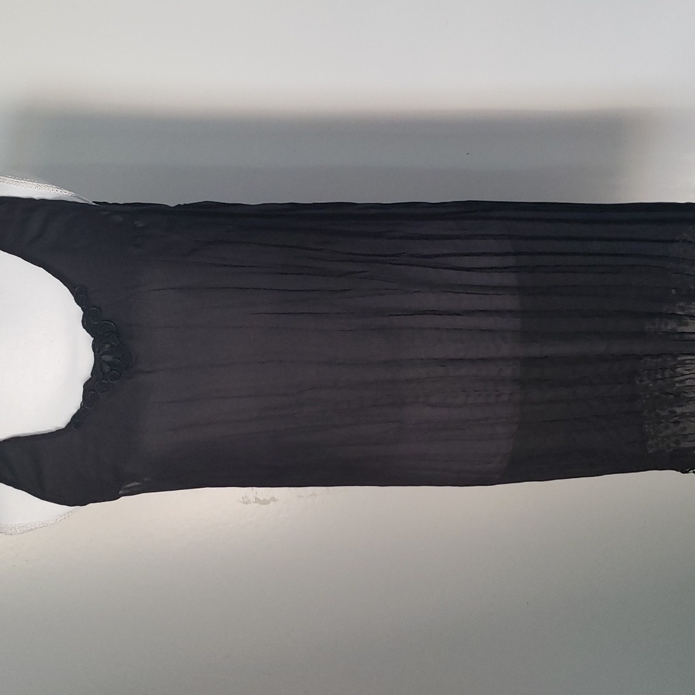 Black slip with lace